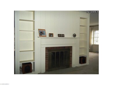 Living room with fireplace