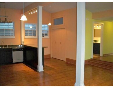 Living Room. Loft-style open living area is the he