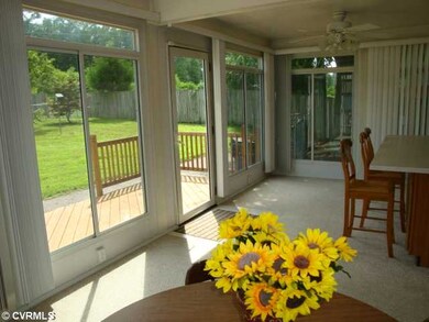 View - Large Sun Room overlooking private, fenced 
