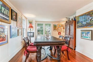 Dining Room looks out toward the front porch