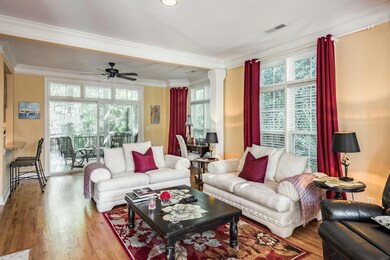 Hardwood Floors in Living Area