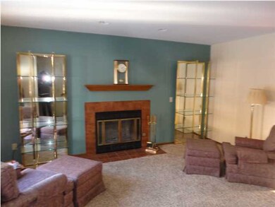 View of Living Room with Wood Burning Fireplace