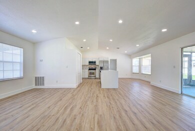 living room & kitchen