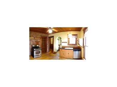 Kitchen. This country kitchen has newer range and 