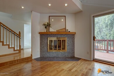 Living Room w/Wood Fireplace