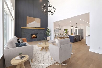 This is the actual home with digitally staged furniture.