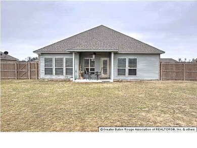 Fully fenced back yard