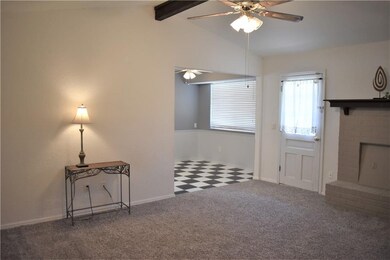 WOW! The vaulted ceiling in the living room create