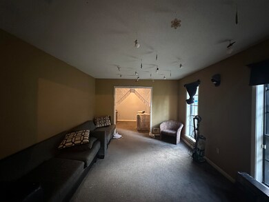 Interior space with carpet floors