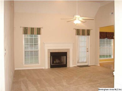 Vaulted Great Room with fireplace