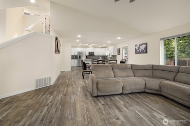 Open concept with LVP floors & lots of storage