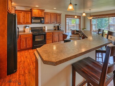 Kitchen and island