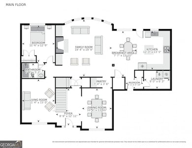 Main level Floor Plan.