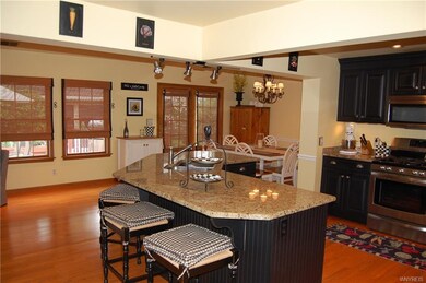 Updated and upgraded open concept kitchen with gra