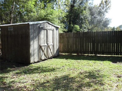Rear shed