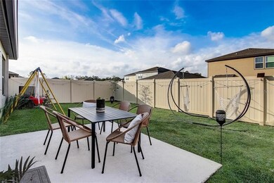 Fully fenced in back yard
