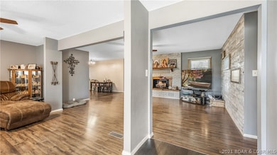 View as you walk in the front door.  Large living