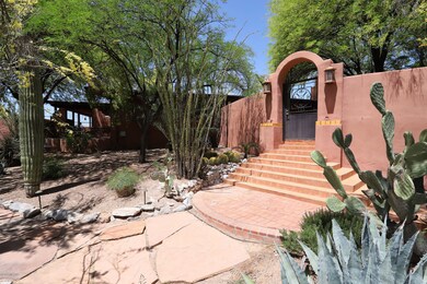 Gate to front courtyard