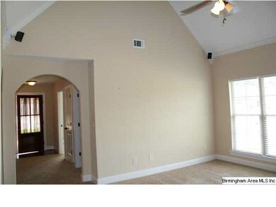 Living Room has Vaulted ceiling.