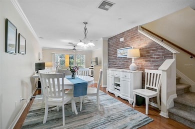 The second floor features a combined living and dining area, creating an open and inviting space for everyday living.
