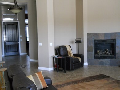 front entry and family room