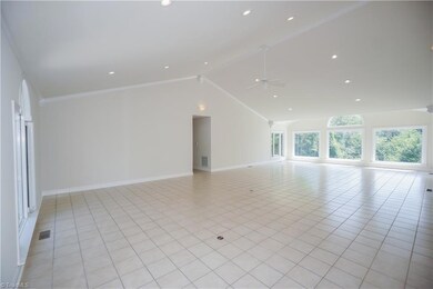 Open living room and dining room