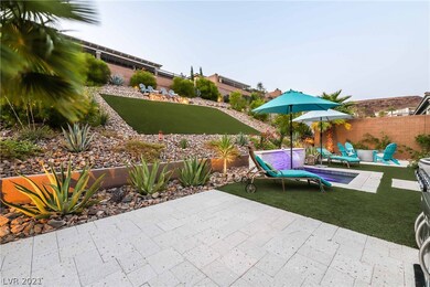 Stunning backyard oasis with oversized inground sp