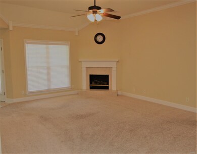 Family Room With Electric Fireplace
