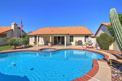 Pool with waterfall feature