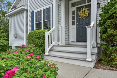 Landscaped front entrance