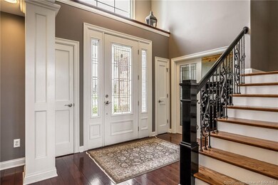 Beautiful front foyer features 2 coat closets and 