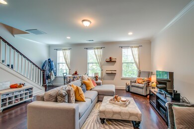 Bright and airy living space.