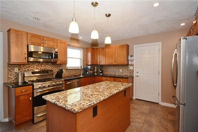 Completely updated kitchen with island