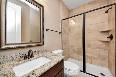 Full bath located adjacent to the guest bedroom