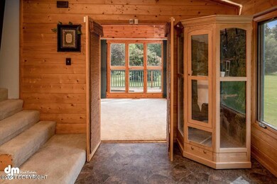 Beautiful pine walls and huge windows!