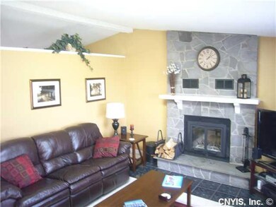 Living Room Woodburning Fireplace