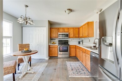 Kitchen featuring decorative light fixtures, light