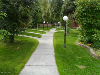 Exterior Walkway in Summer