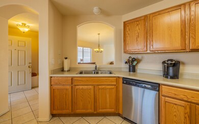 Kitchen opens to great rm