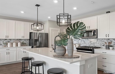 Kitchen with Oversized Island