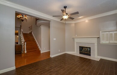 View from the formal living room looking towards t