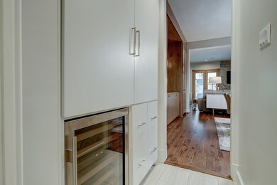 Sub zero wine fridge located in butler pantry