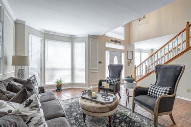 Make a grand entrance into the soaring reception h