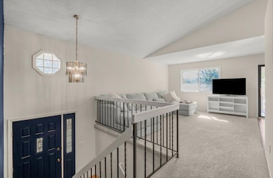 Fresh paint in main level living room.