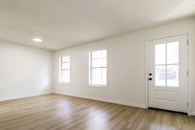 Interior space featuring light wood-type flooring