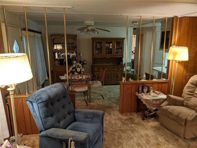 Living into dining area