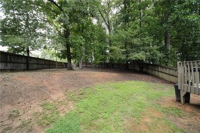 View of fenced backyard