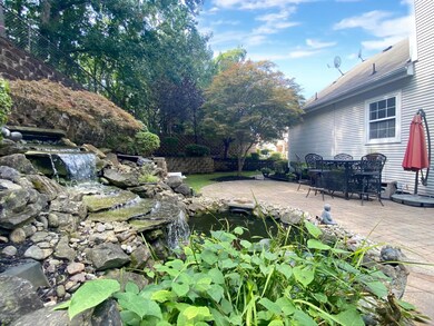 water falls in rear yard 35 rachael dr