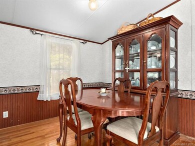 Dining area open to living room & kitchen