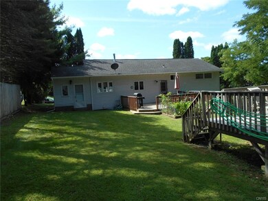 Rear view of home